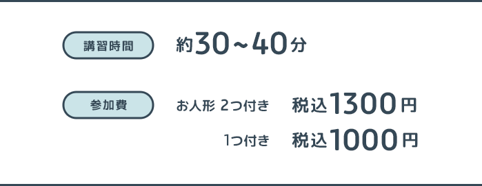 参加費：1000～1300円